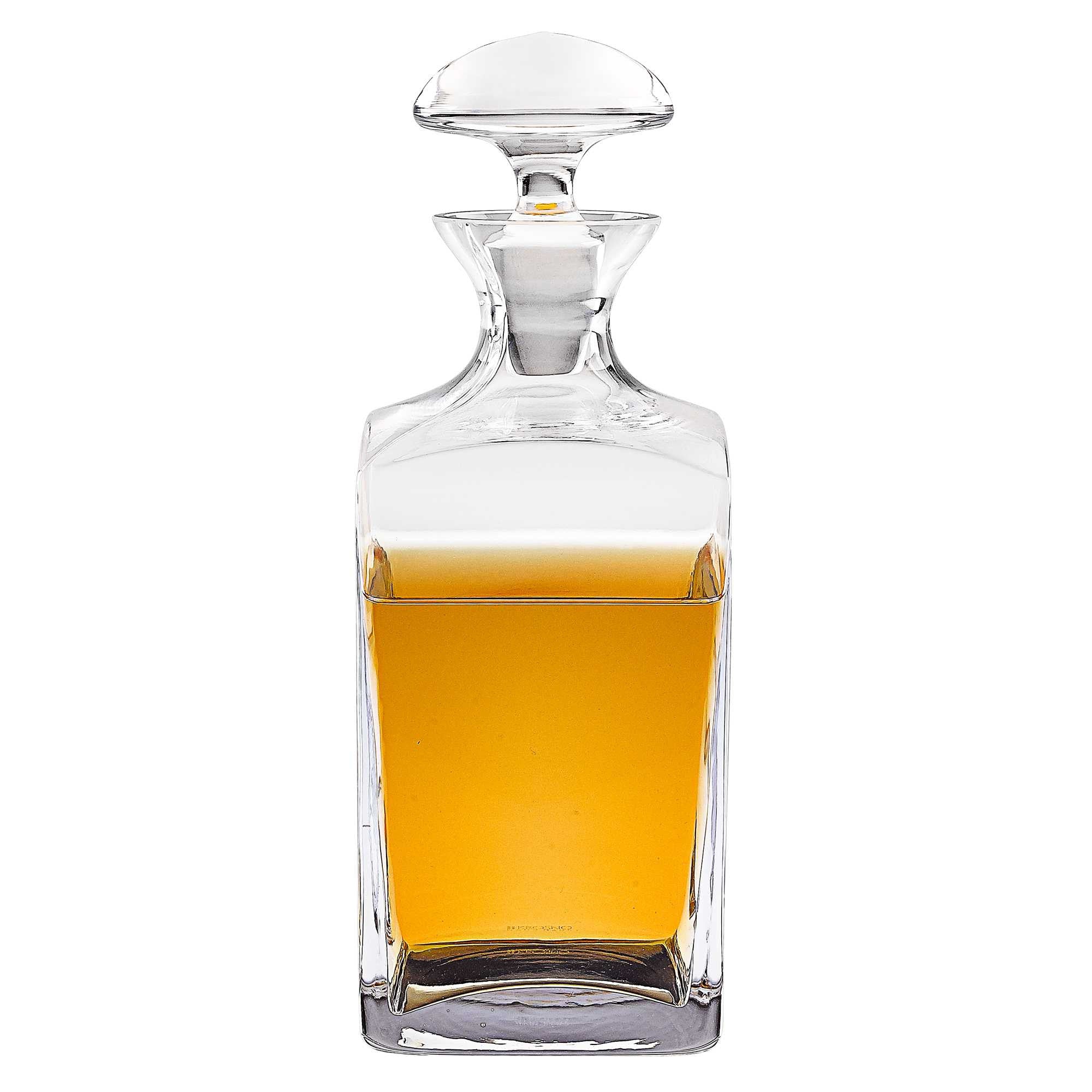 Mouth Blown European Crystal Scotch Or Whiskey Decanter 34 Oz By Homeroots - Image 3