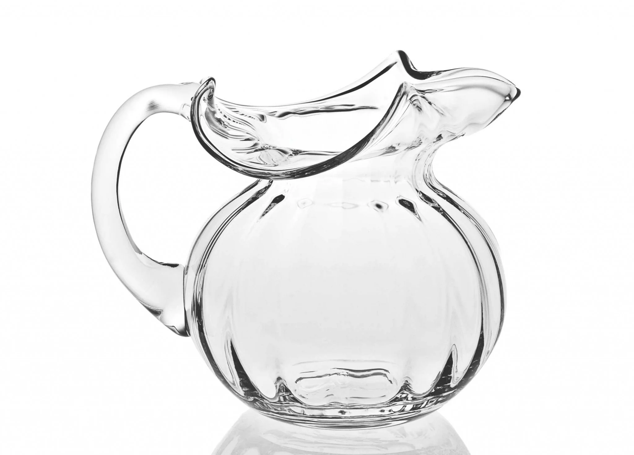 Mouth Blown Glass Pitcher 42 Oz By Homeroots - Image 2