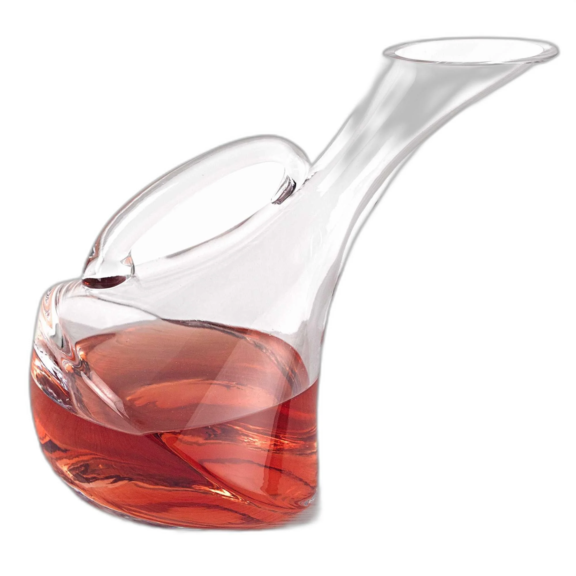 Mouth Blown Glass Wine Carafe 32 Oz By Homeroots - Image 3
