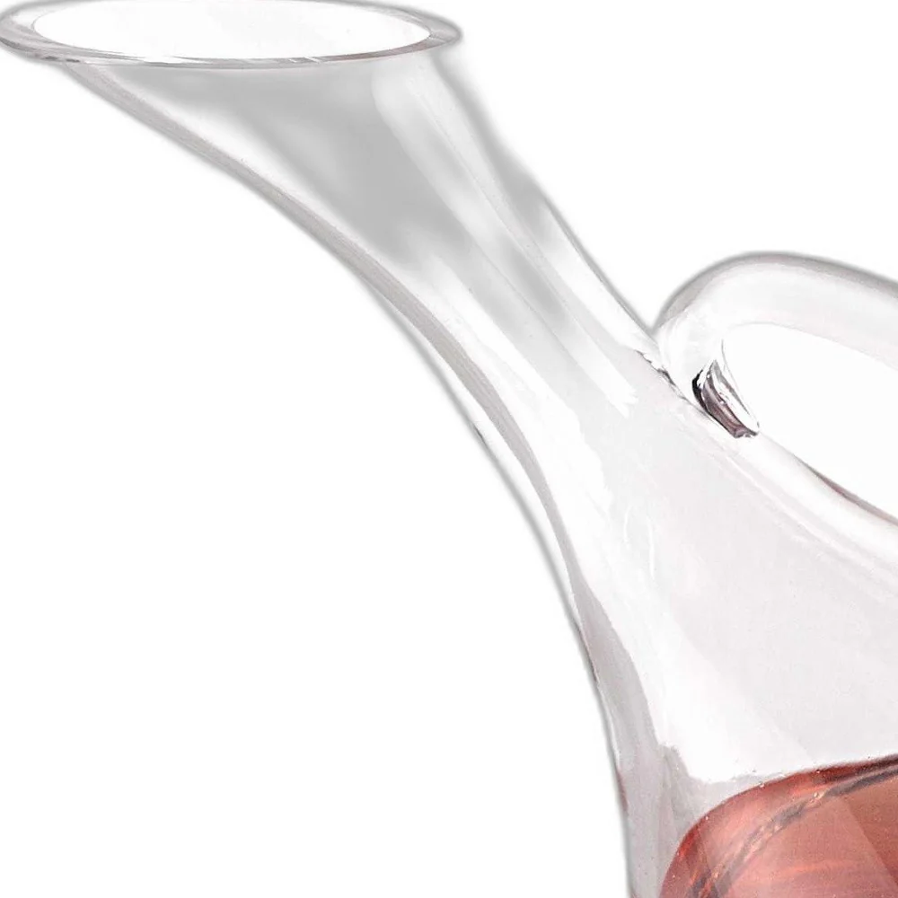 Mouth Blown Glass Wine Carafe 32 Oz By Homeroots - Image 4