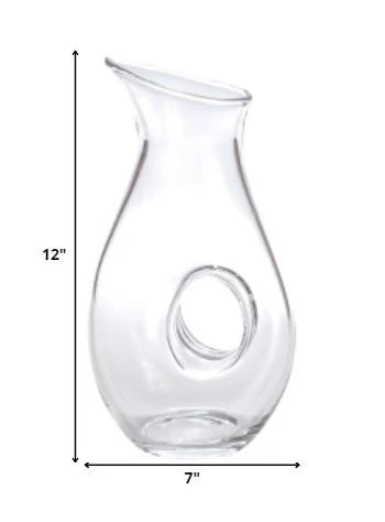 Mouth Blown Lead Free Crystal Pitcher 28 Oz By Homeroots - Image 2