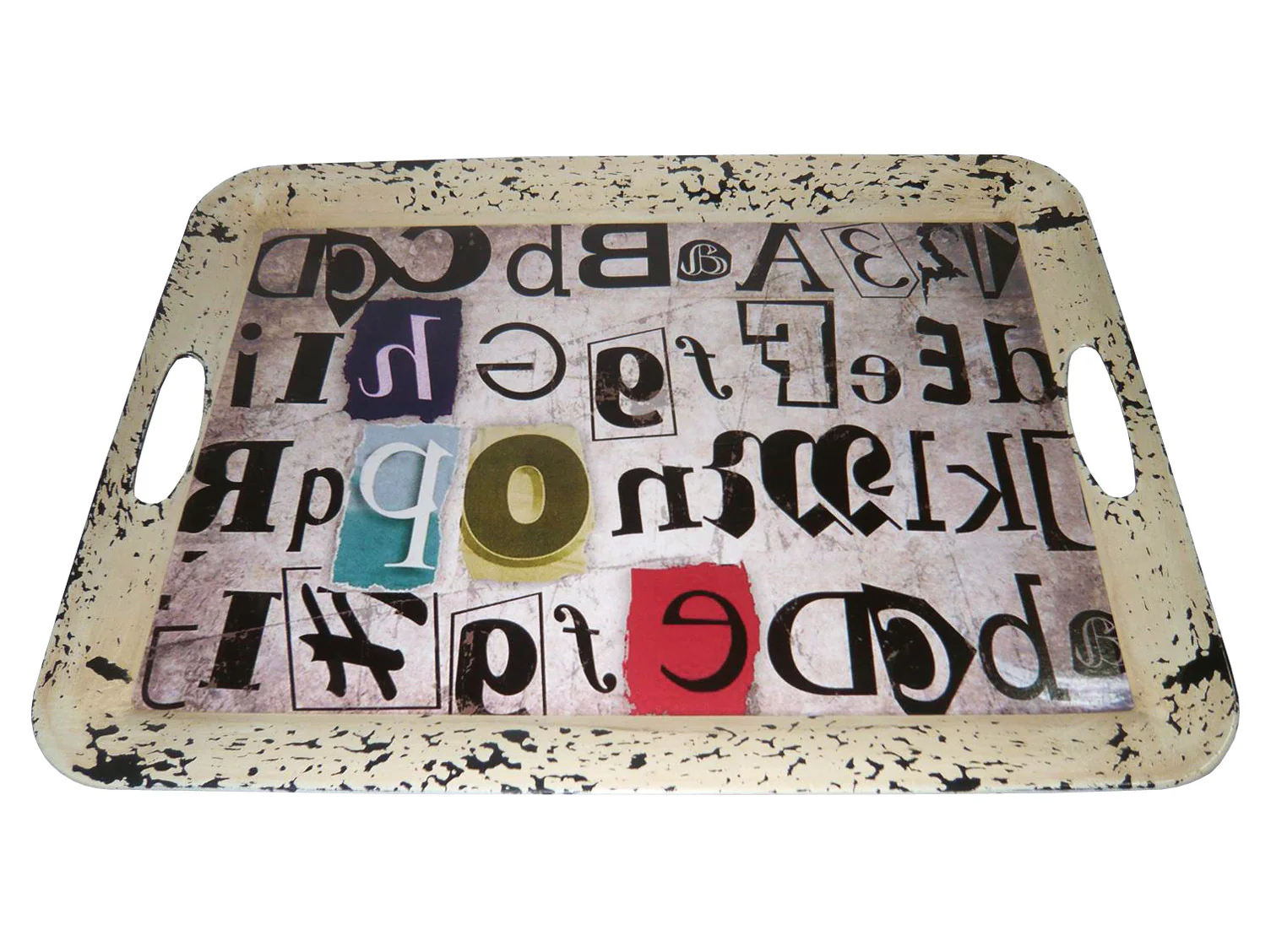Multi Color Metal Inspiration Tray By Homeroots - Image 3