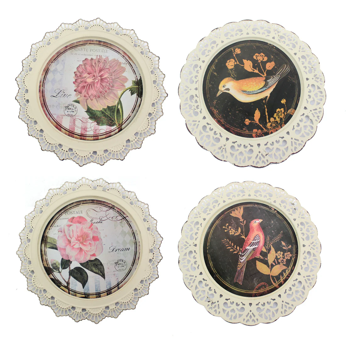Multi-Color Traditional Metal Plate - Wall Decor By Homeroots - Image 2
