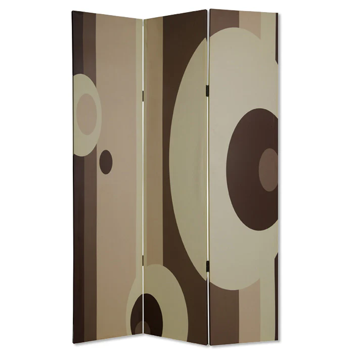 Multi Color Wood Canvas 3 Panel Screen By Homeroots - 274749 - Image 2