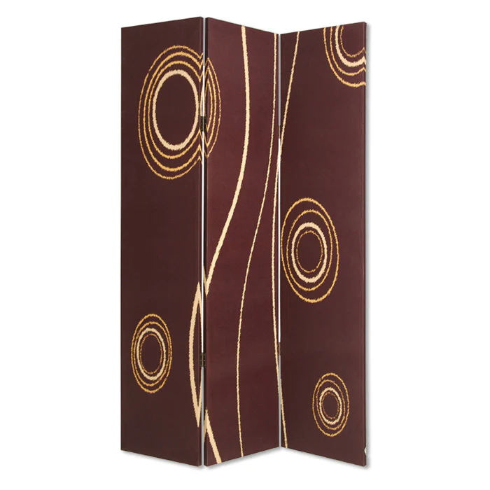 Multi Color Wood Canvas 3 Panel Screen By Homeroots - 274750 - Image 2