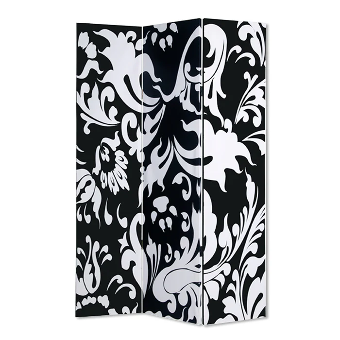 Multi Color Wood Canvas 3 Panel Screen By Homeroots - 274754 - Image 2