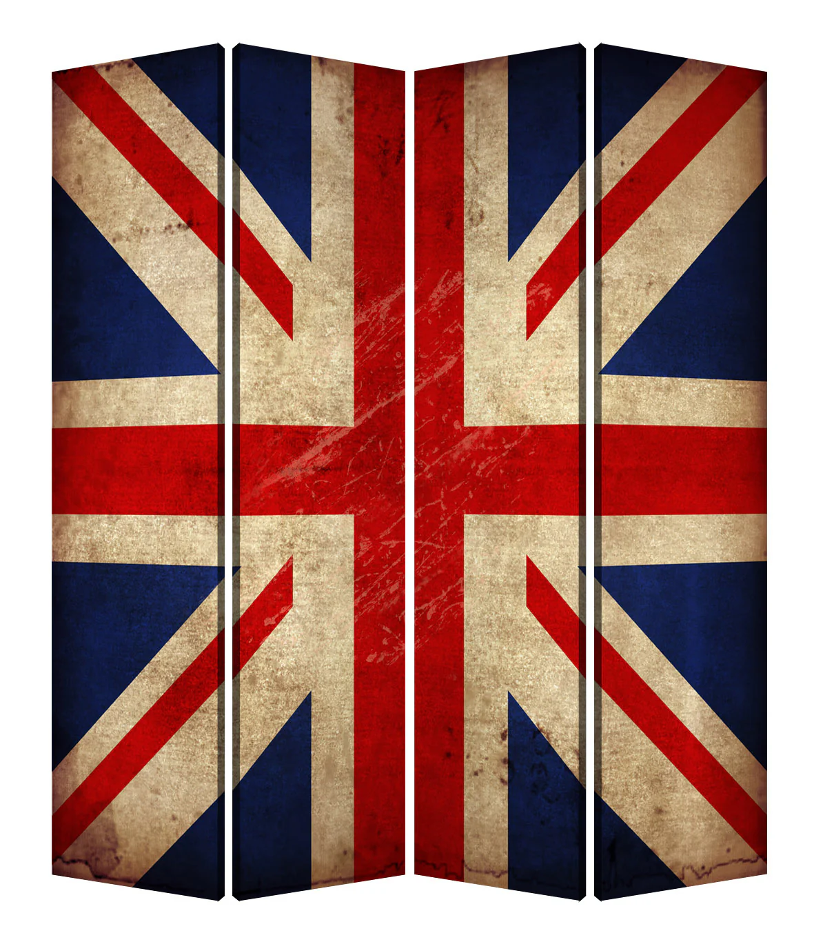 Multi Color Wood Canvas Union Jack Screen By Homeroots - Image 2