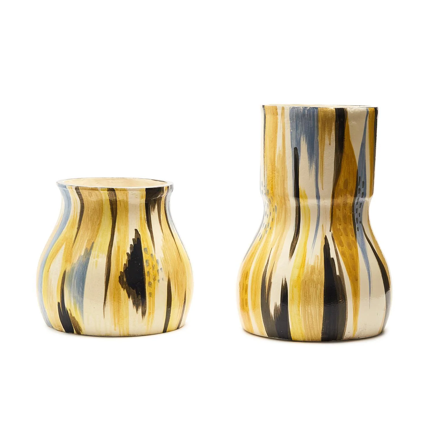 Multi Colored Striations Vase Set Of 4 By Tozai Home - Image 2