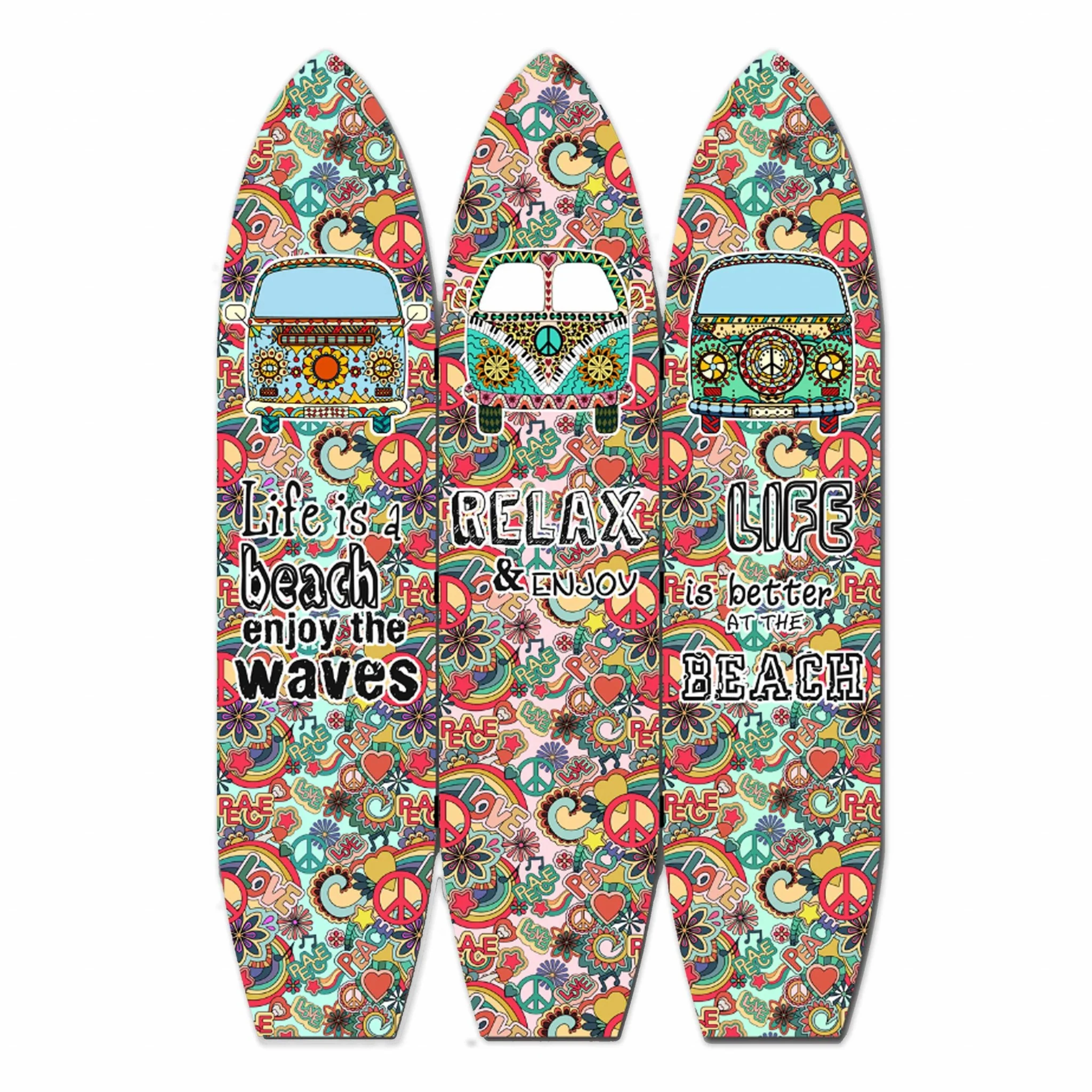 Multicolor Surfboard Screen By Homeroots - Image 5