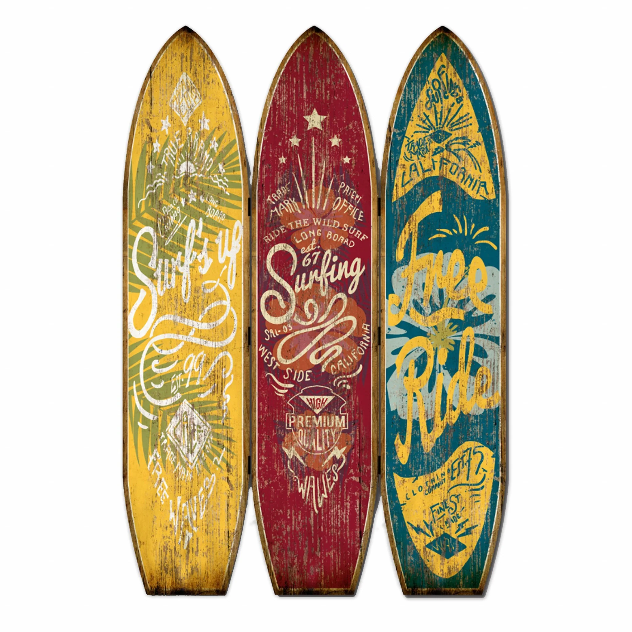 Multicolor Wood Endless Summer Screen By Homeroots - Image 2