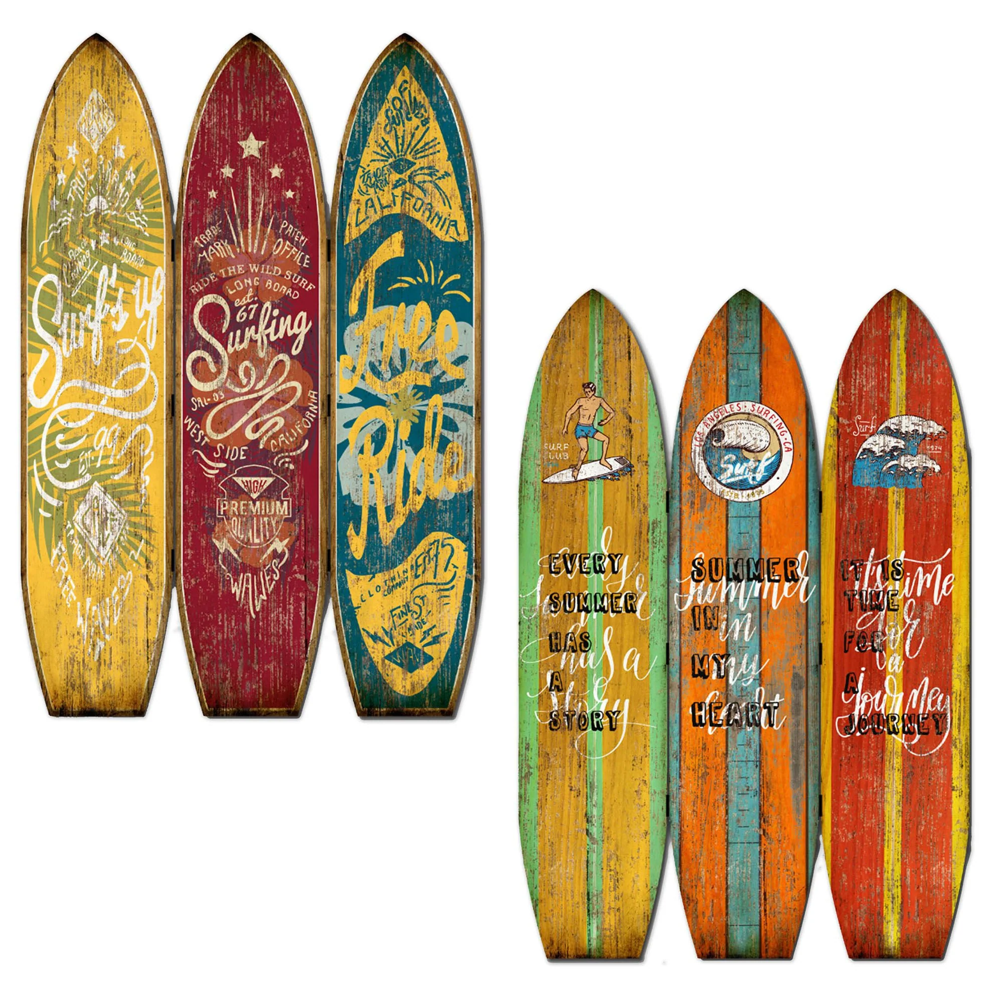 Multicolor Wood Endless Summer Screen By Homeroots - Image 3
