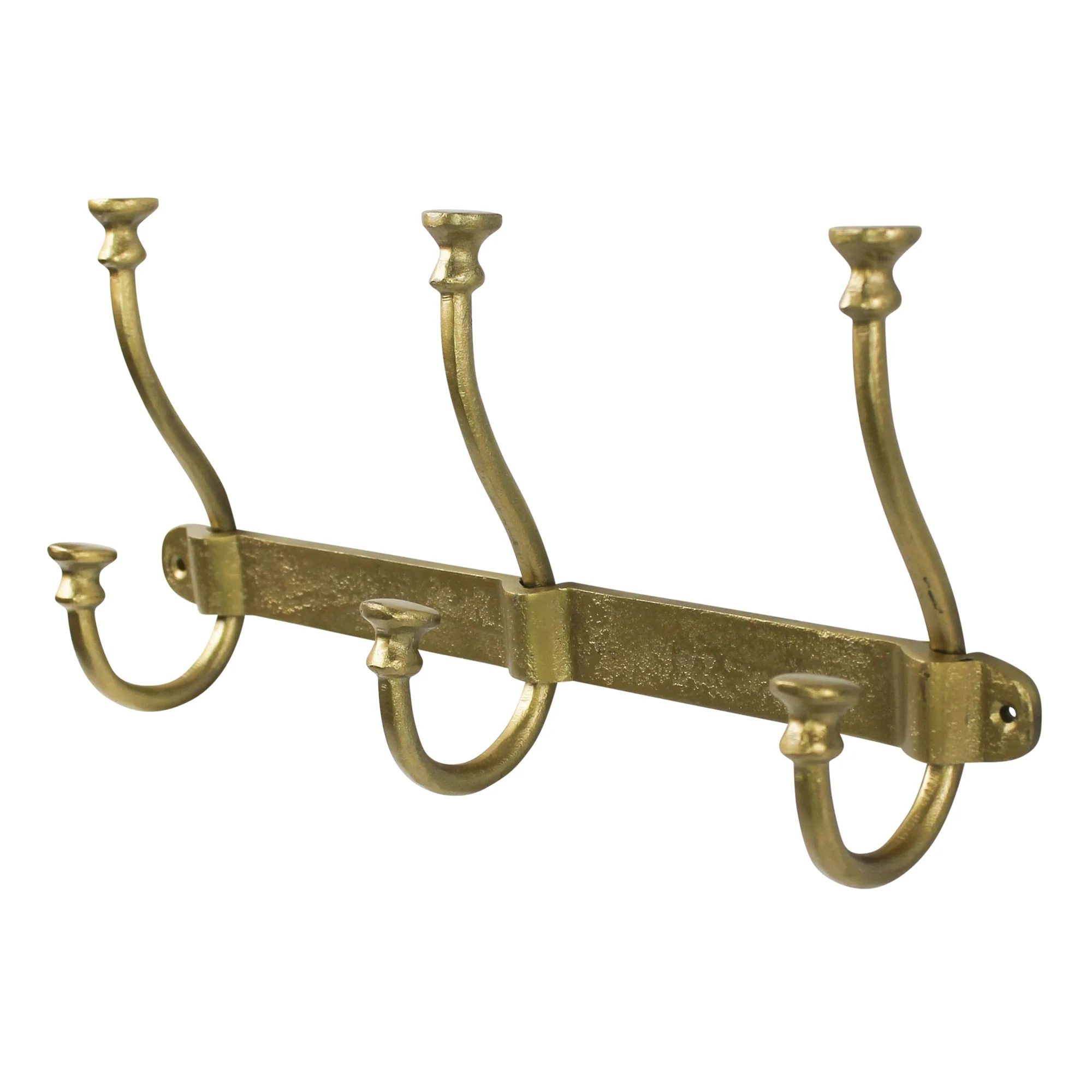Murphy Hook Rail - 3, Brass Set Of 2 By HomArt - Image 2