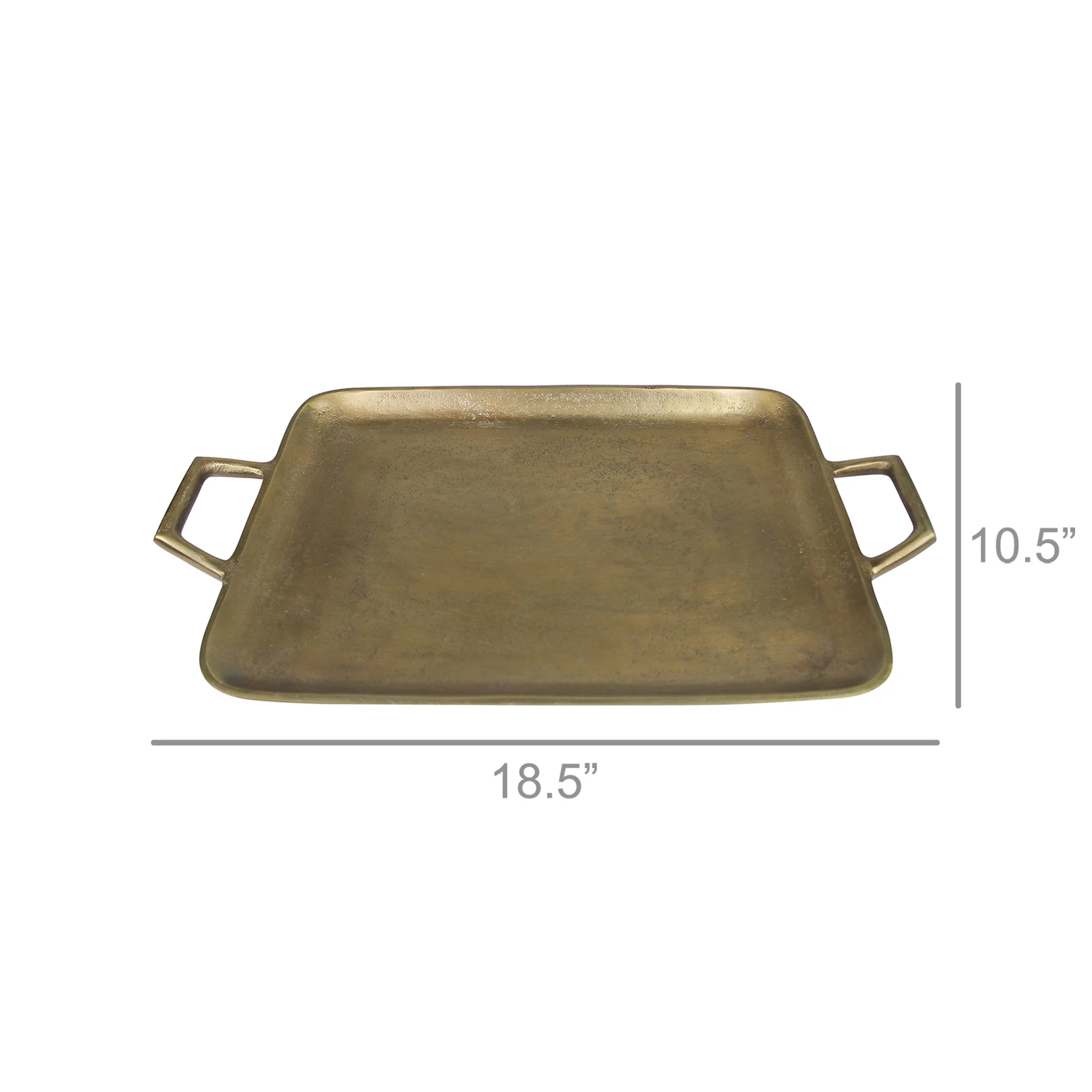 Murray Tray, Brass - Large By HomArt - Image 2