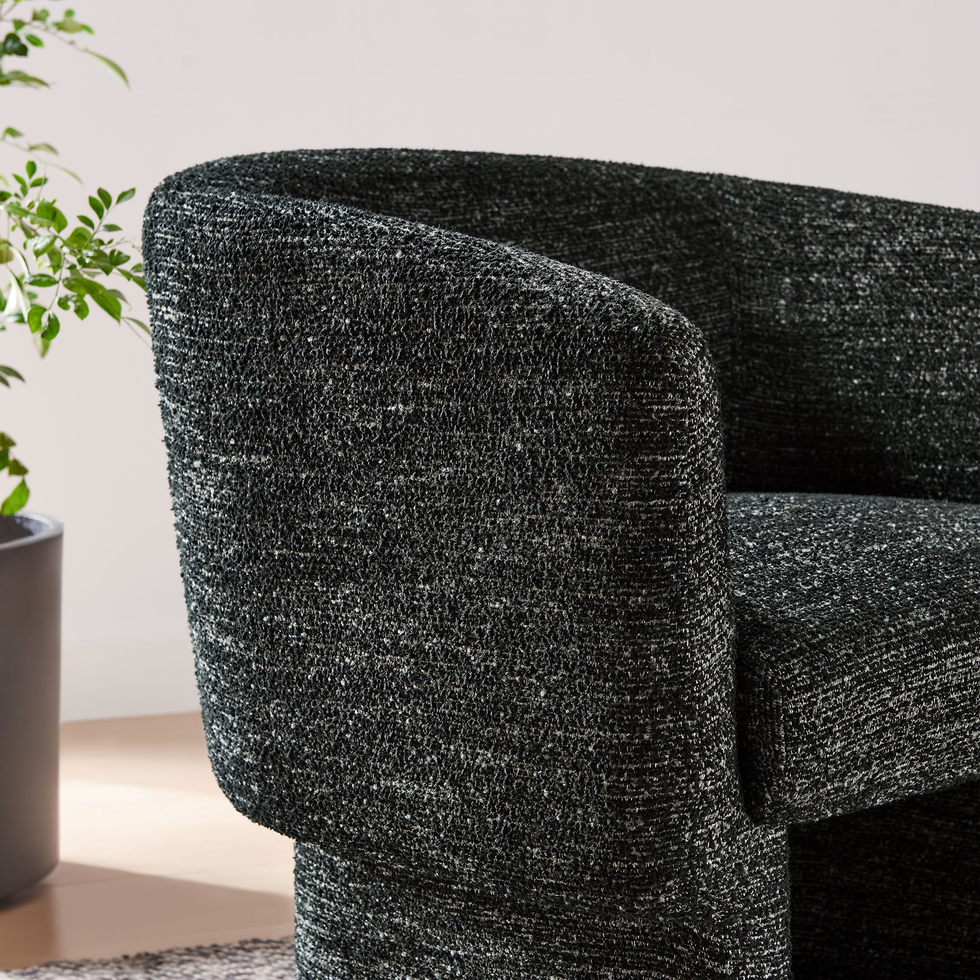 Muse Boucle Fabric Barrel Accent Chair by Modway - Image 15