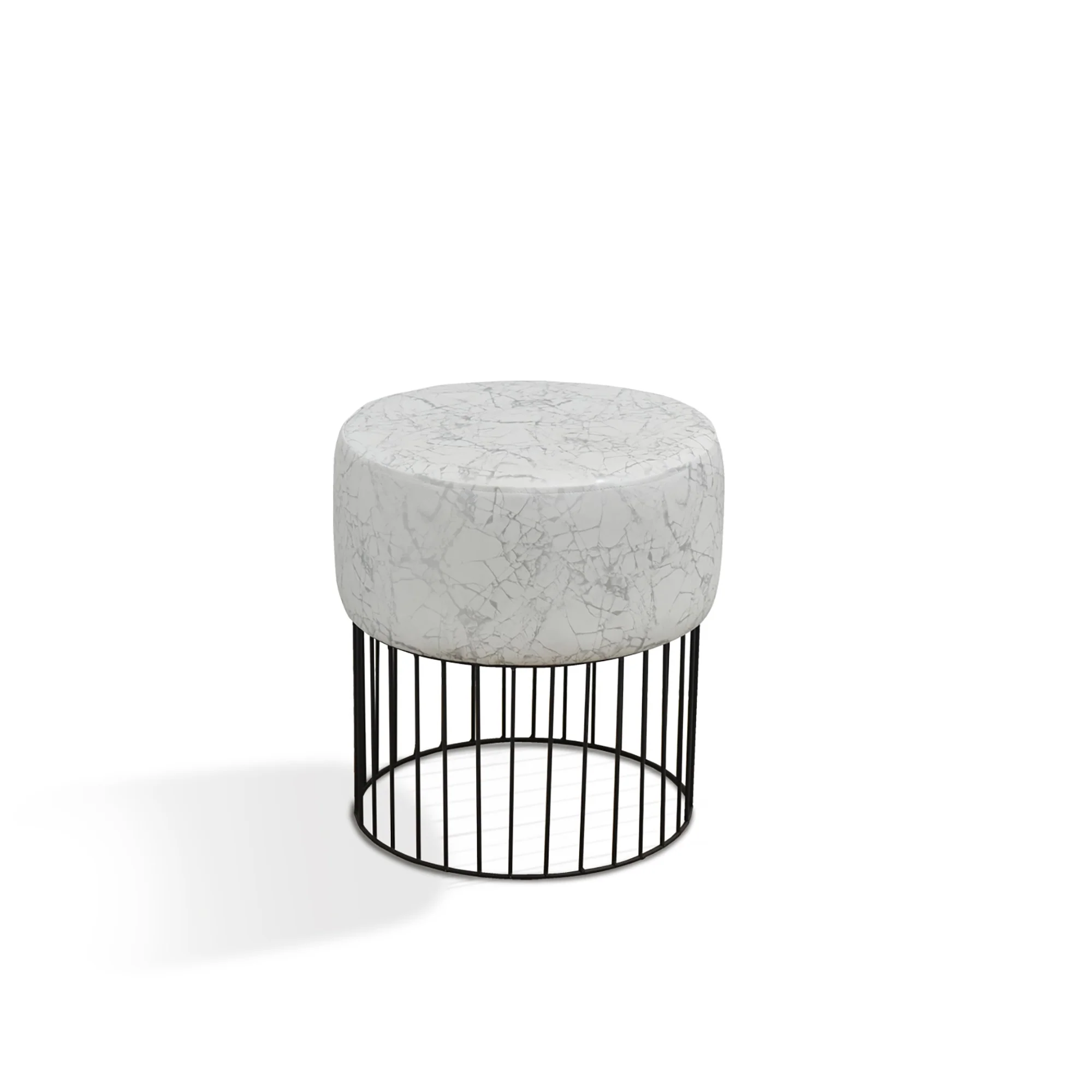 NA Solid Color Metal Grey/Ivory + Black Legs By Homeroots - Image 2