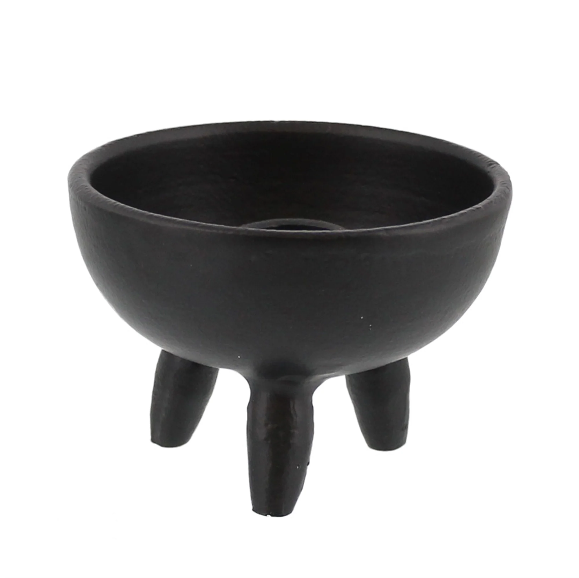 Naomi Taper / Incense Holder, Black - Matte Black Set Of 2 By HomArt - Image 2