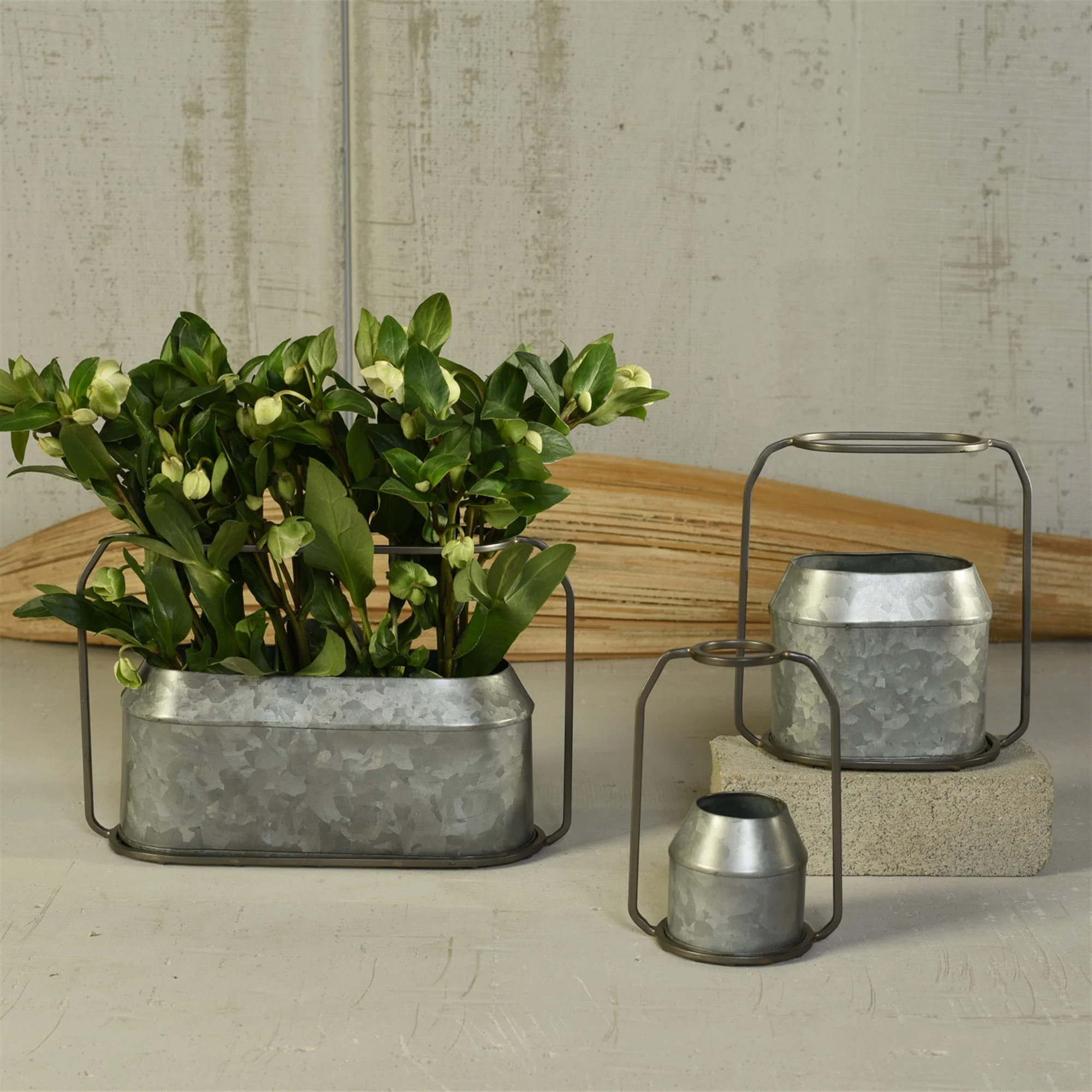 Napa Vase, Metal & Zinc - Oval, Large - Zinc By HomArt - Image 5