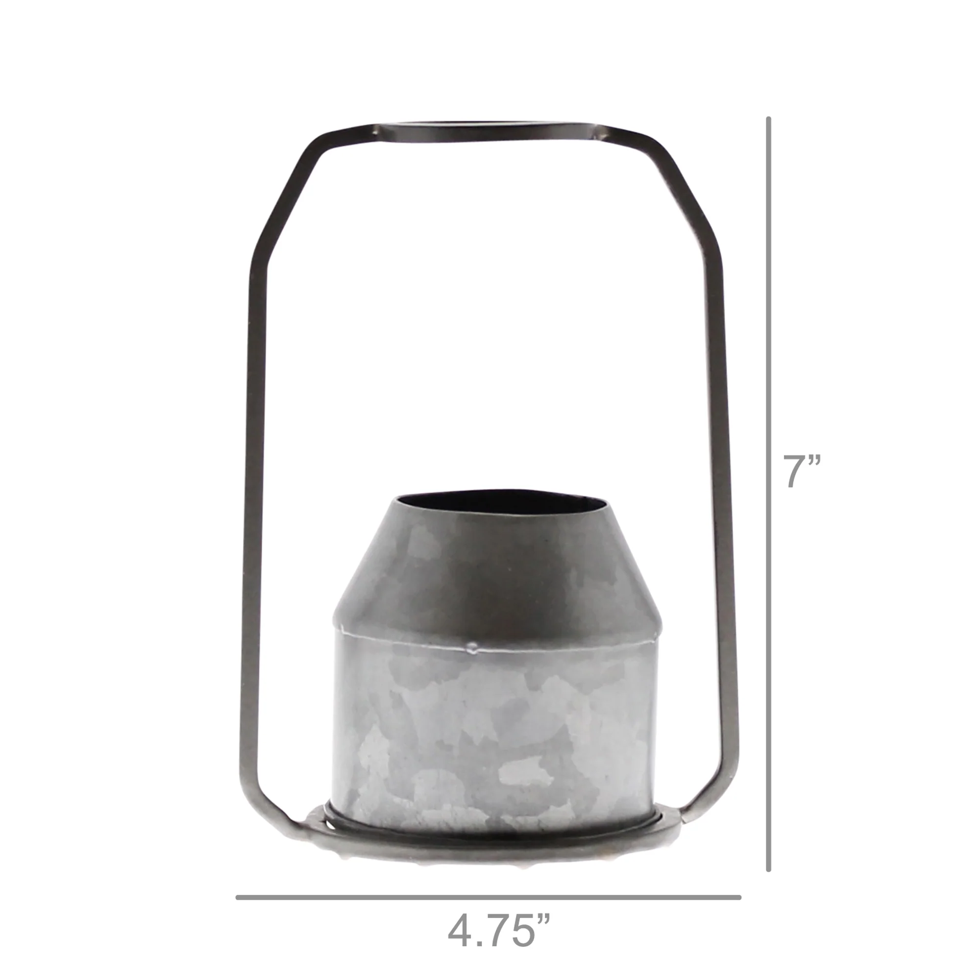 Napa Vase, Metal & Zinc - Round - Zinc Set Of 2 By HomArt - Image 3