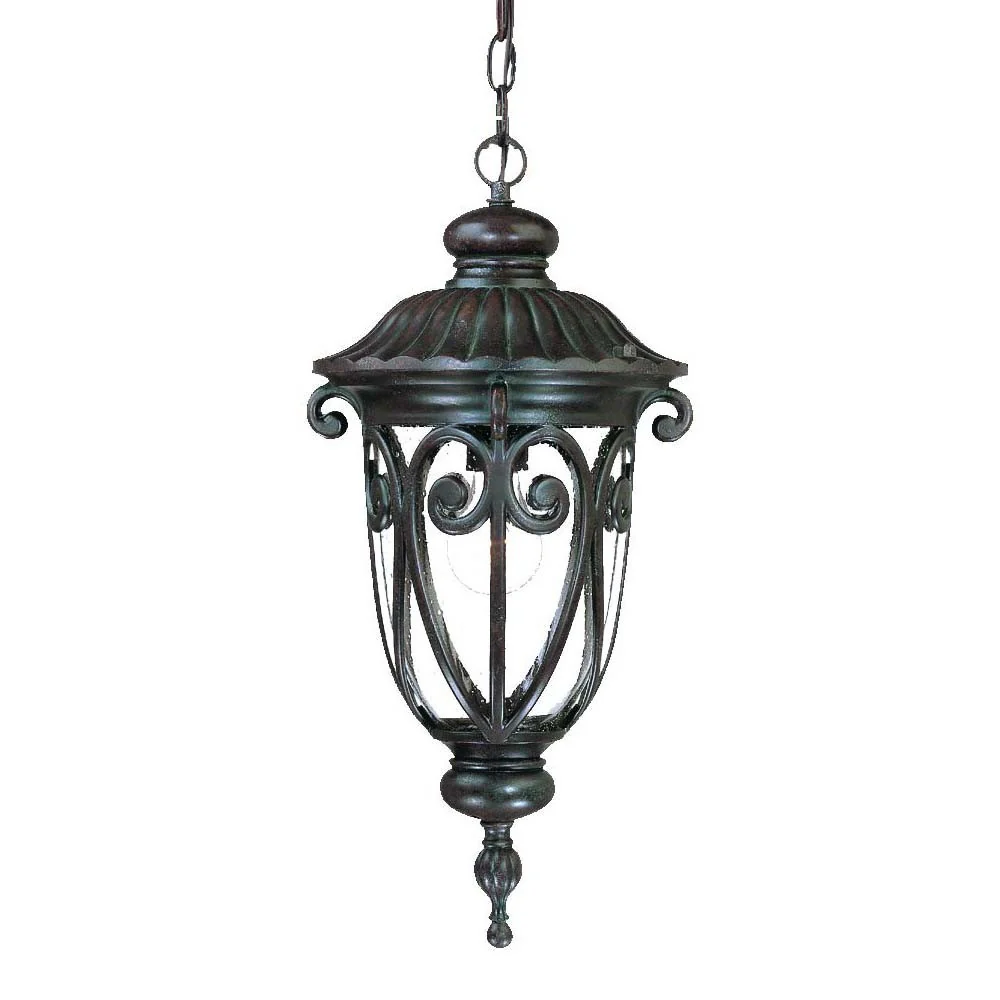 Naples 1-Light Marbelized Mahogany Hanging Light By Homeroots - Image 2