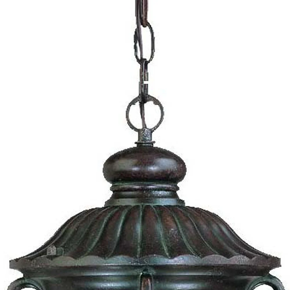 Naples 1-Light Marbelized Mahogany Hanging Light By Homeroots - Image 3