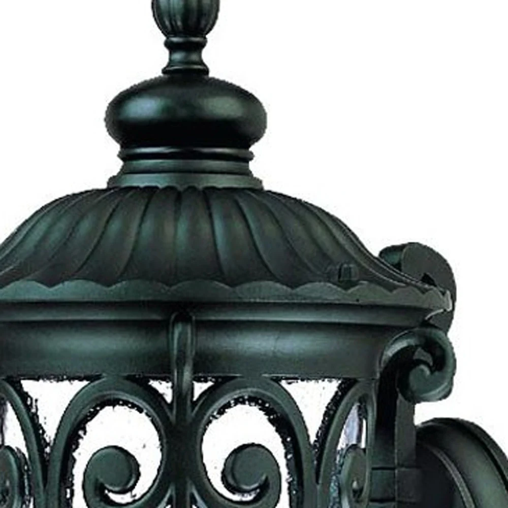 Naples 1-Light Matte Black Wall Light By Homeroots - Image 4
