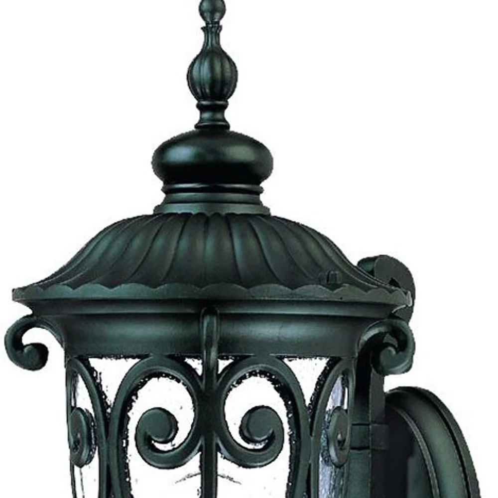 Naples 1-Light Matte Black Wall Light By Homeroots - Image 5