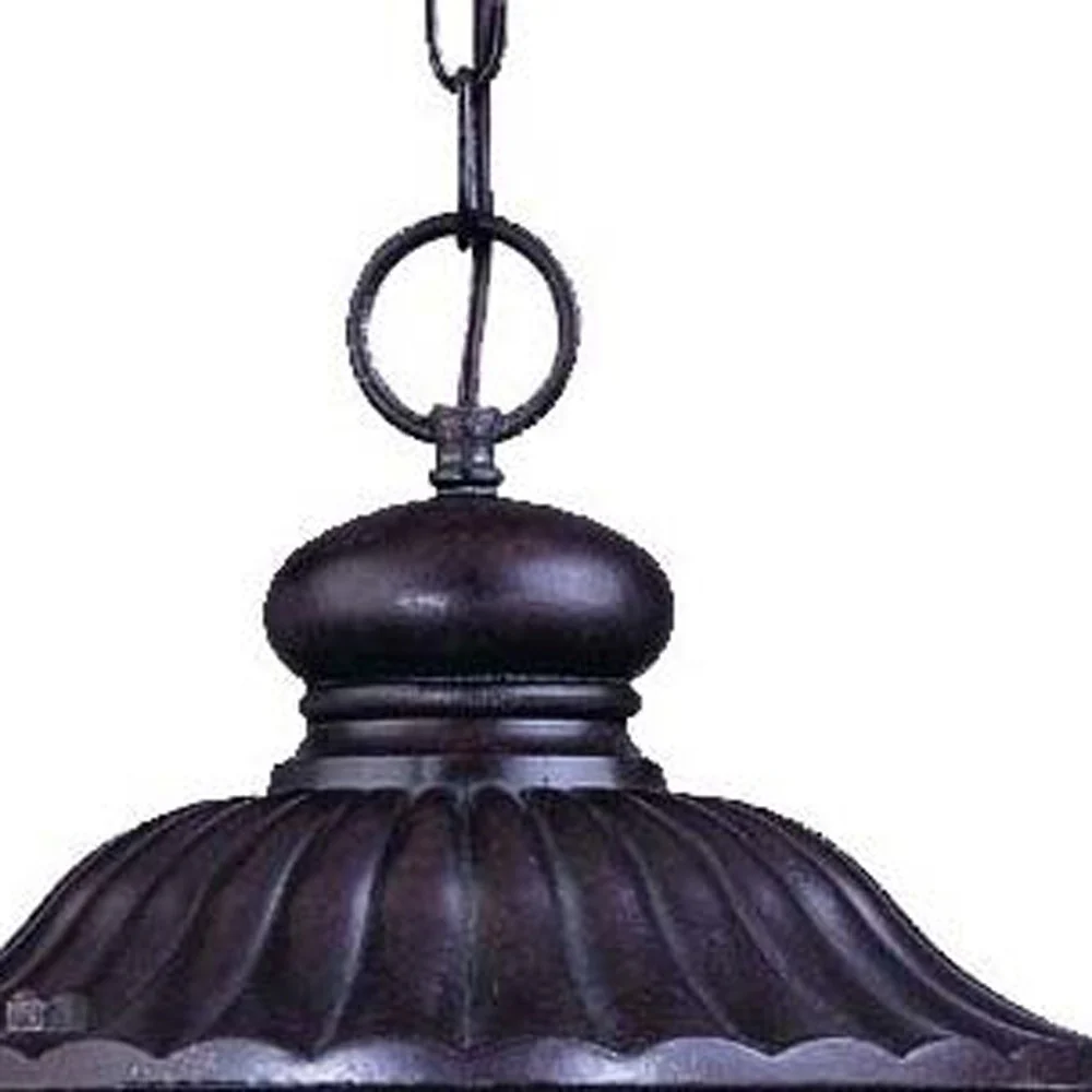 Naples 3-Light Marbelized Mahogany Hanging Light By Homeroots - Image 4