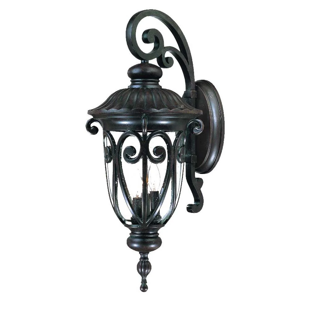 Naples 3-Light Marbelized Mahogany Wall Light By Homeroots - Image 2