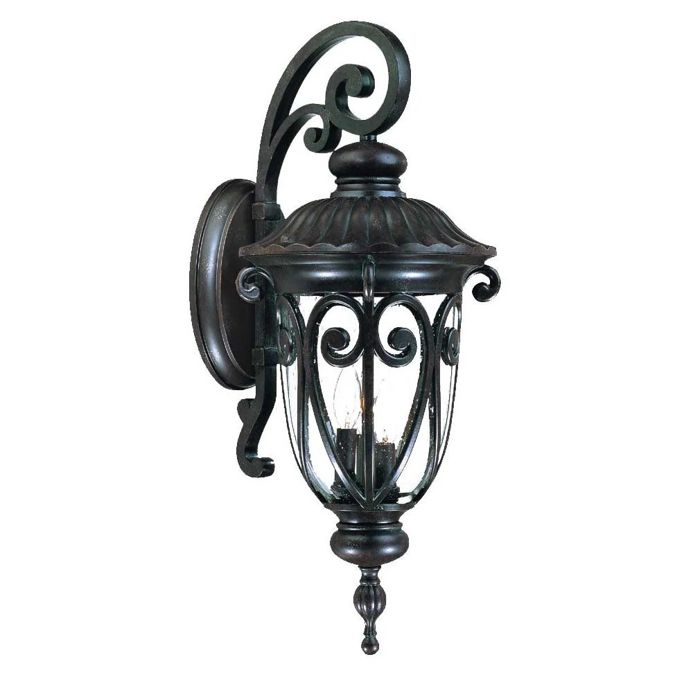 Naples 3-Light Marbelized Mahogany Wall Light By Homeroots - Image 3