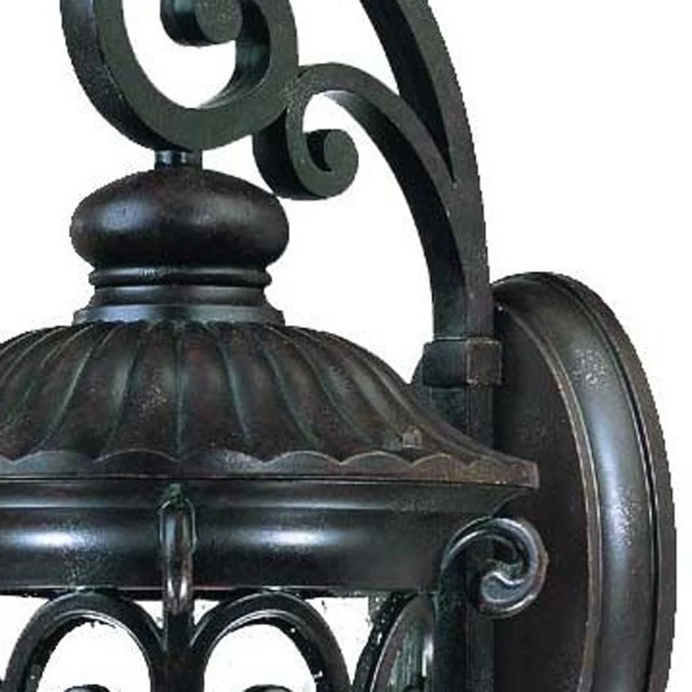 Naples 3-Light Marbelized Mahogany Wall Light By Homeroots - Image 5