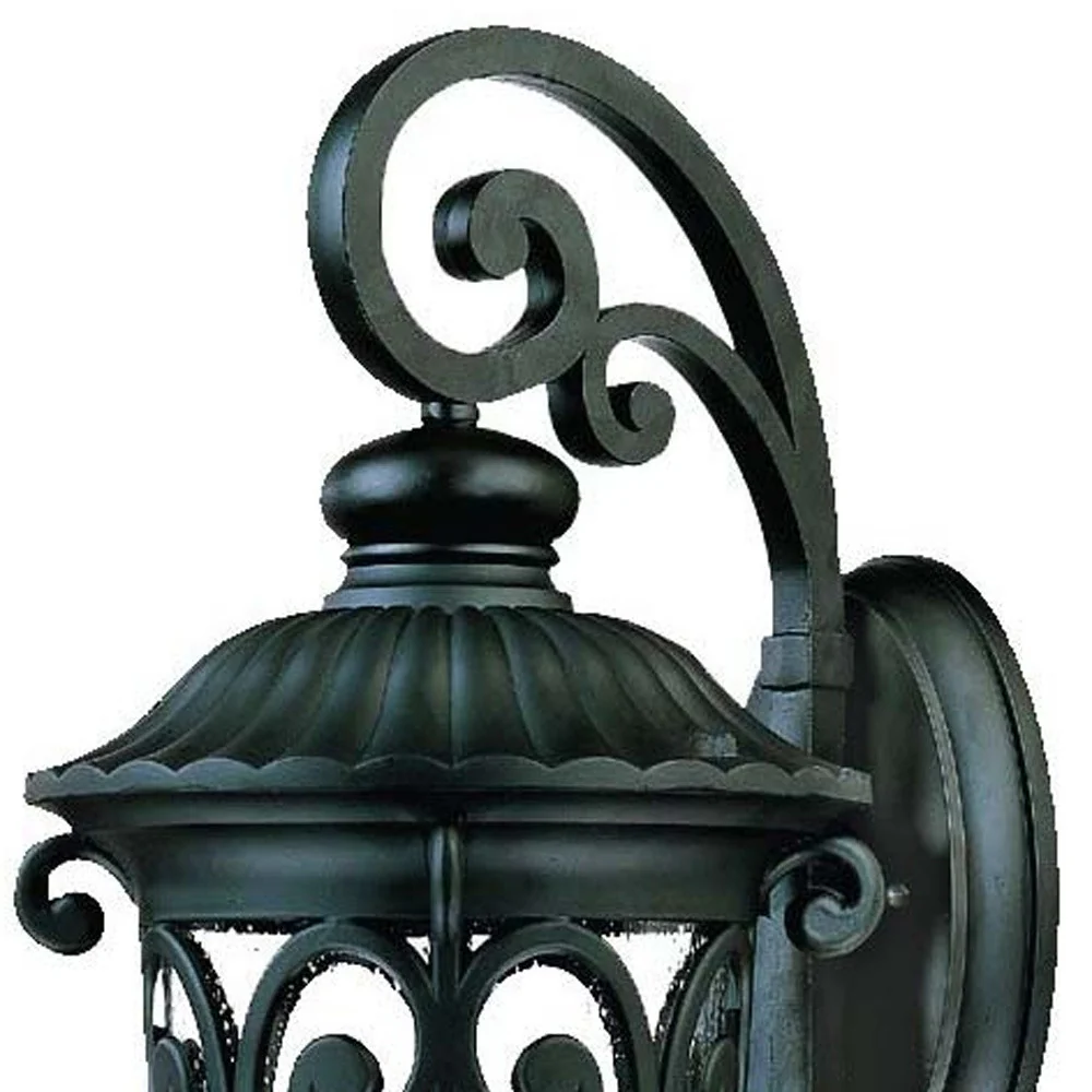 Naples 3-Light Matte Black Wall Light By Homeroots - Image 2