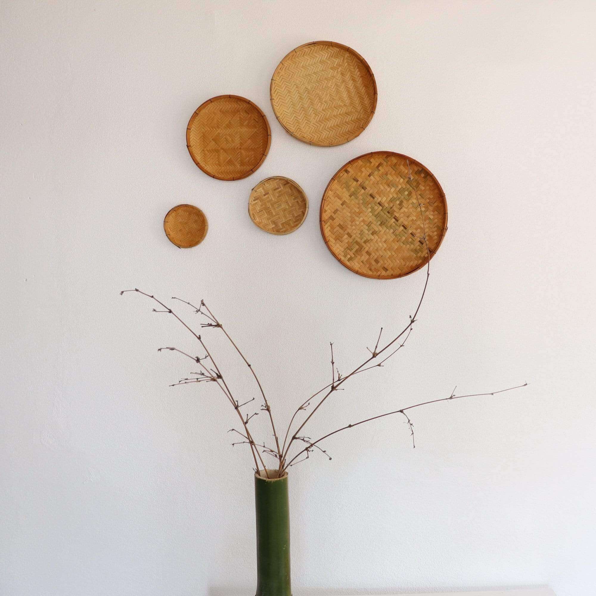 Nara - Bamboo Wall Hanging Art  Decor Set Of 5 By Thaihome - Image 6