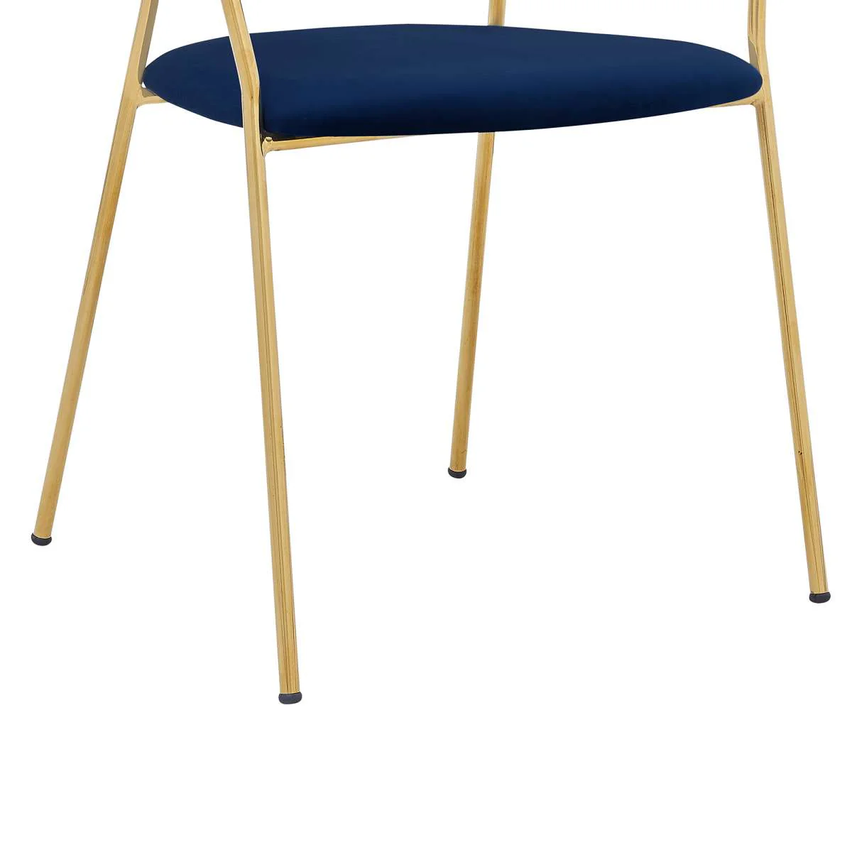 Nara Modern Gray Faux Leather and Metal Dining Room Chairs - Set of 2 By Armen Living - Image 10