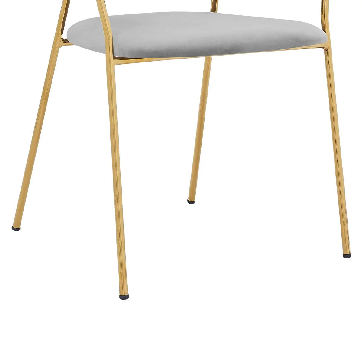 Nara Modern Gray Faux Leather and Metal Dining Room Chairs - Set of 2 By Armen Living - Image 17