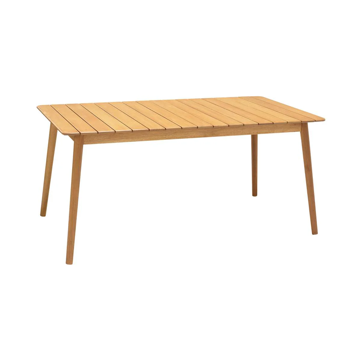 Nassau 5 piece Outdoor Dining Set in Natural Wood Finish Table By Armen Living - Image 45