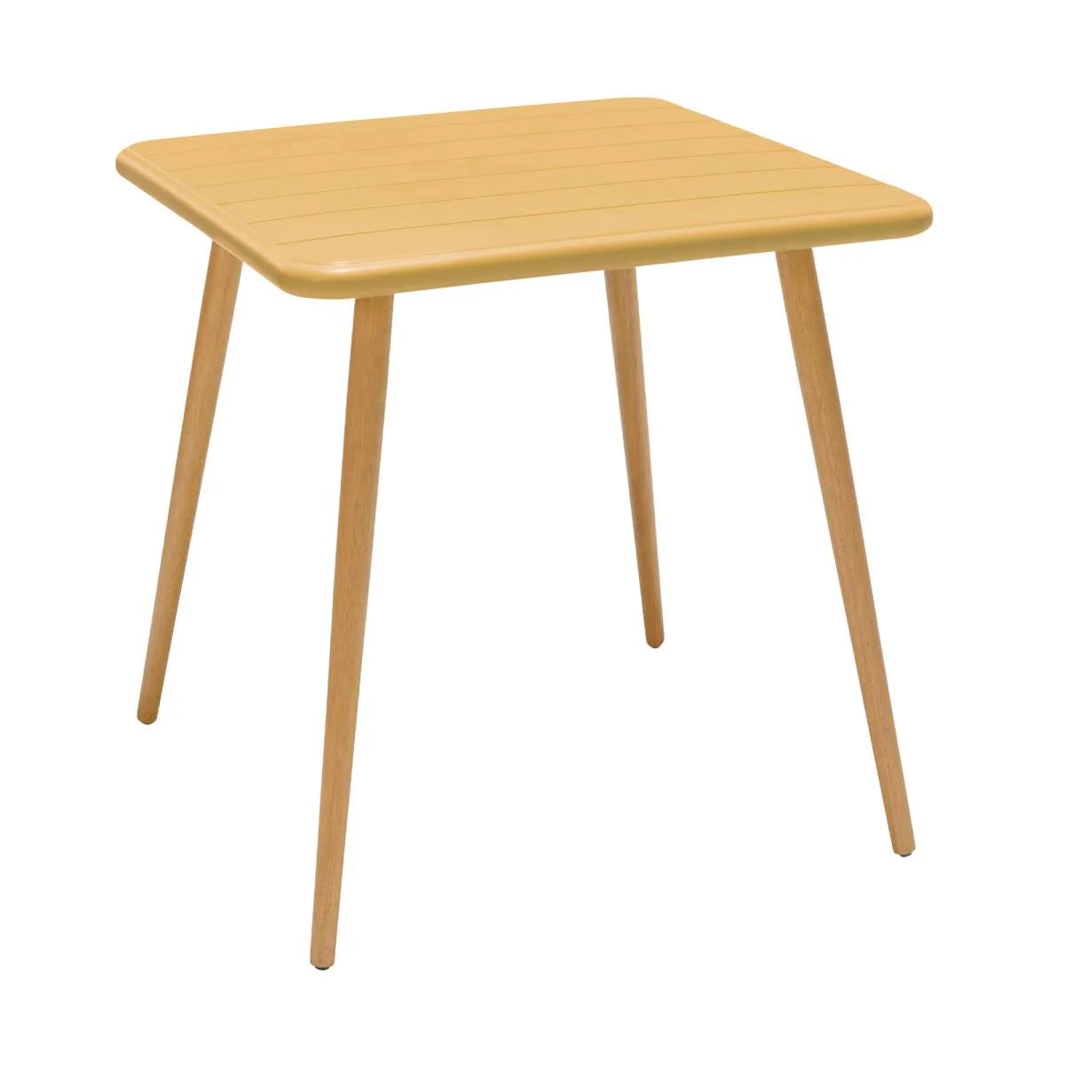 Nassau Square Outdoor Green Eucalyptus Dining Table By Armen Living - Image 12