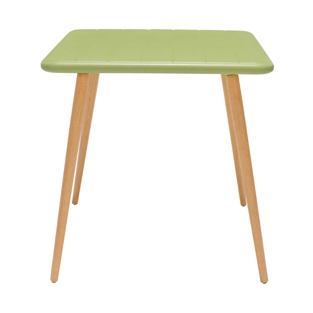 Nassau Square Outdoor Green Eucalyptus Dining Table By Armen Living - Image 18