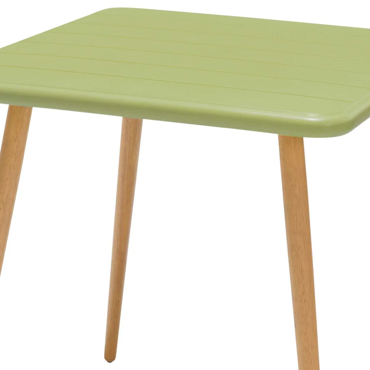 Nassau Square Outdoor Green Eucalyptus Dining Table By Armen Living - Image 19