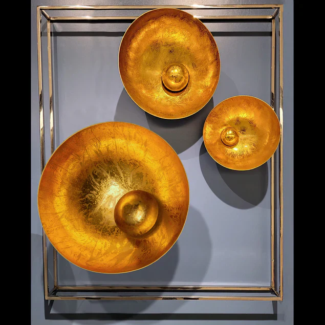Natsu 18"D Wall Art, Gold By Gold Leaf Design Group - Image 4