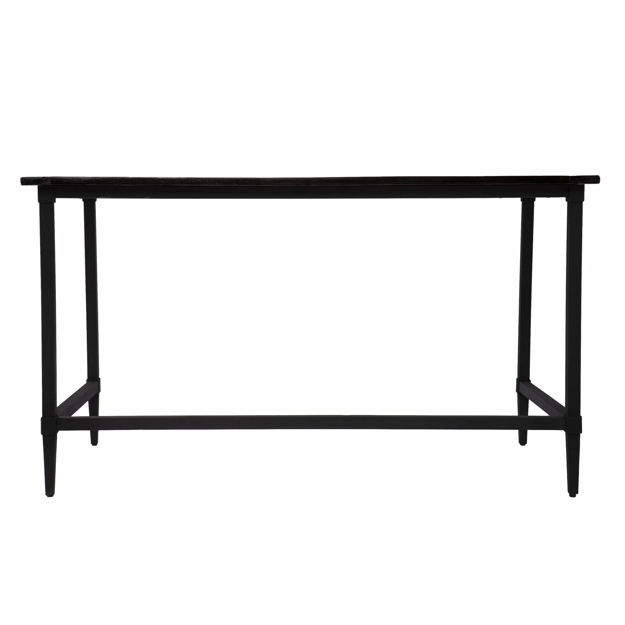 Natural Black Reclaimed Wood Desk By Homeroots - Image 6