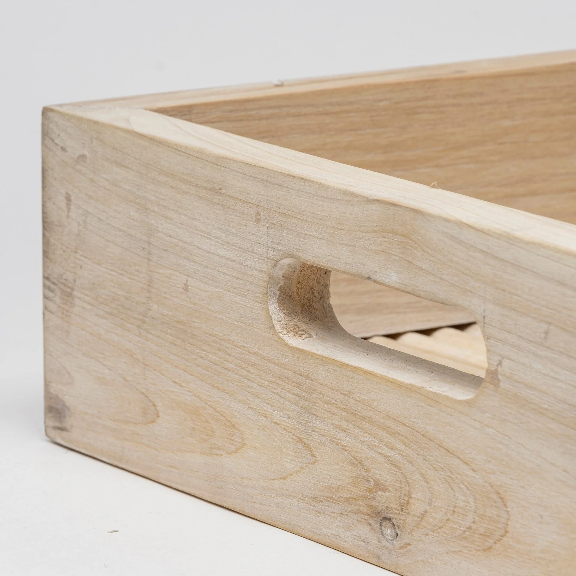 Natural Blonde Wood With Coastal Inspired Tray By Homeroots - Image 4