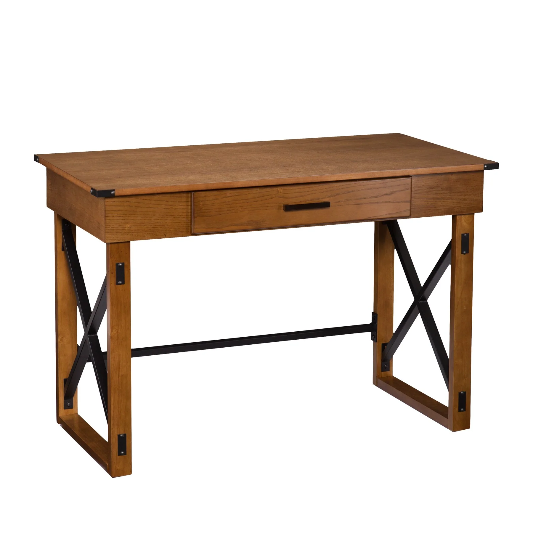 Natural Brown Adjustable Height Desk By Homeroots - Image 4