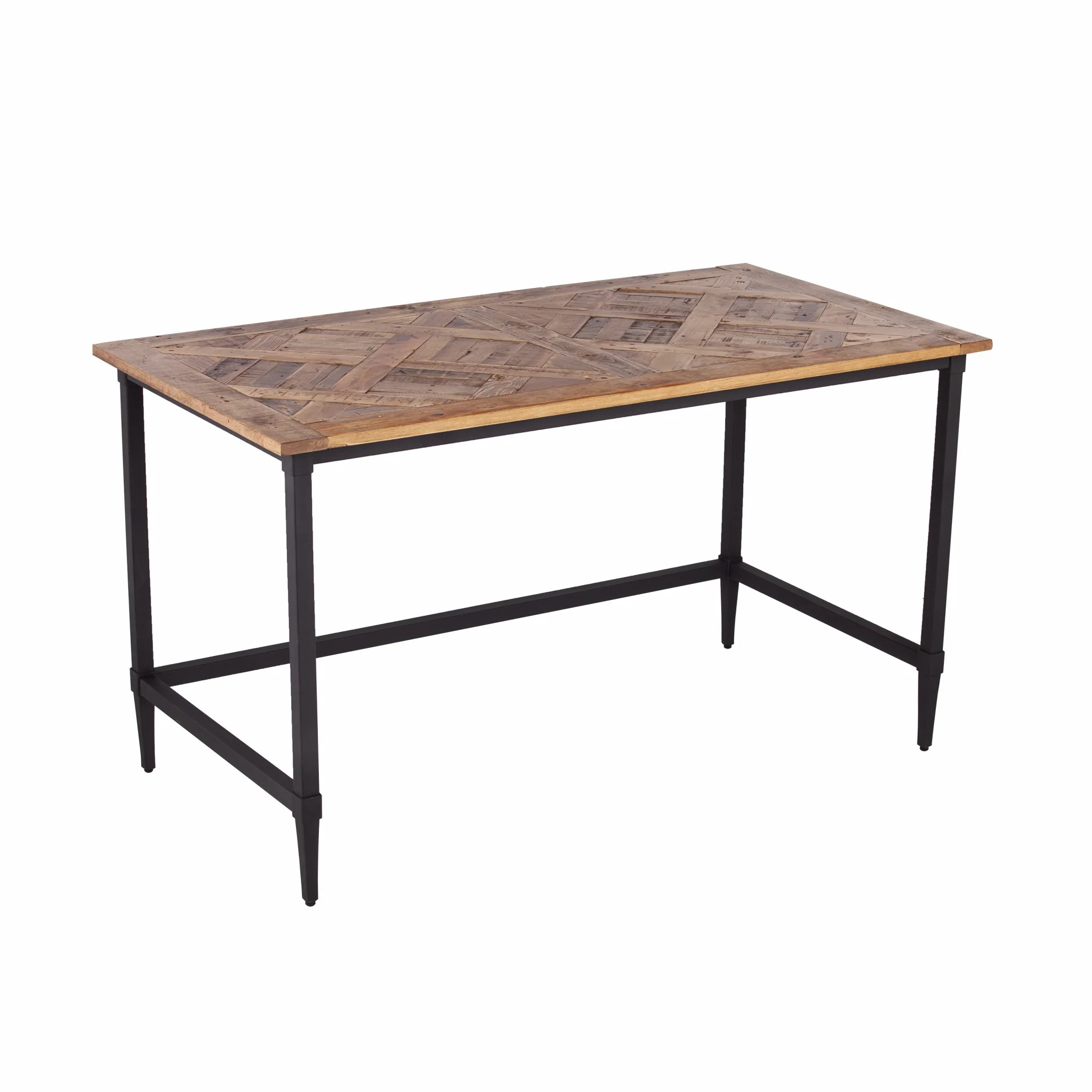 Natural Brown Reclaimed Wood Desk By Homeroots - Image 5