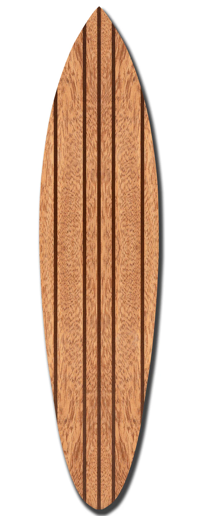 Natural Brown Thin Stripe Surfboard Wall Art By Homeroots - Image 4