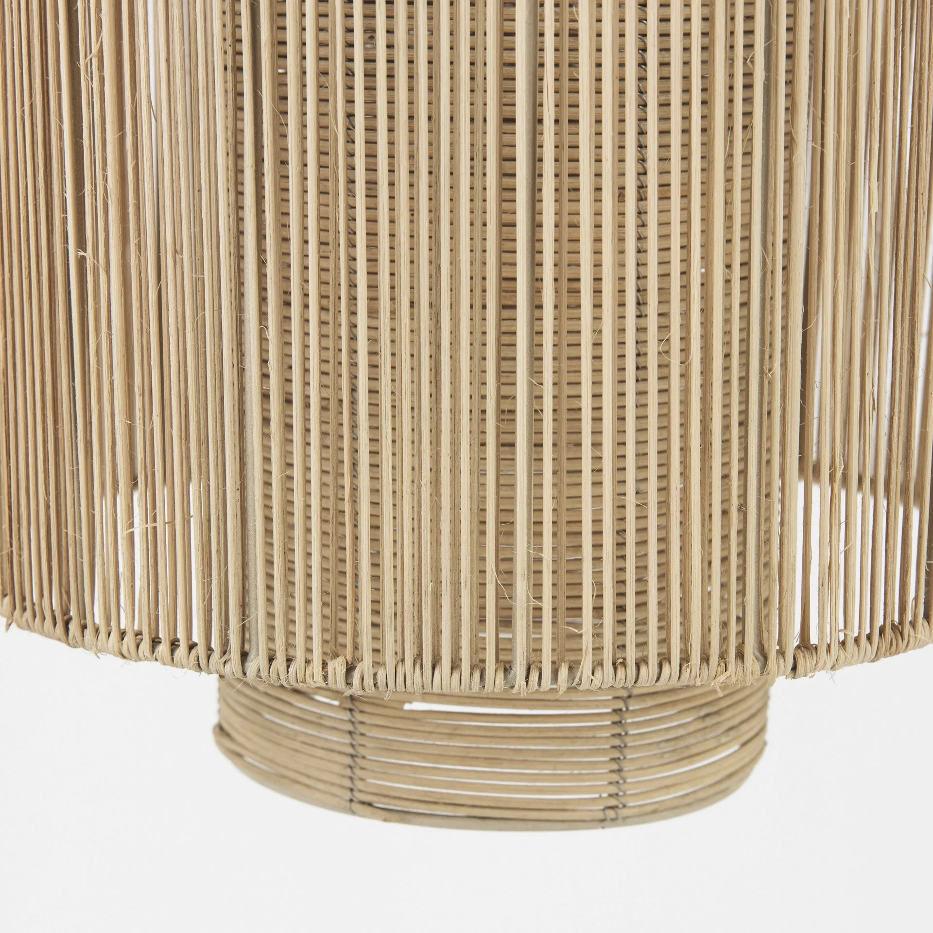 Natural Cane Cylindrical Hanging Pendant Light By Homeroots - Image 6