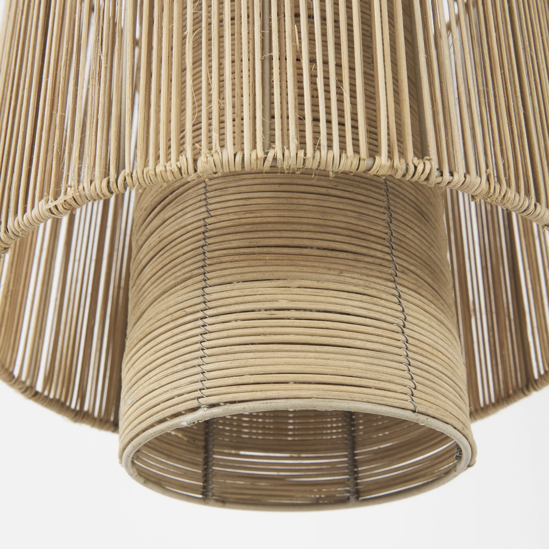 Natural Cane Cylindrical Hanging Pendant Light By Homeroots - Image 8