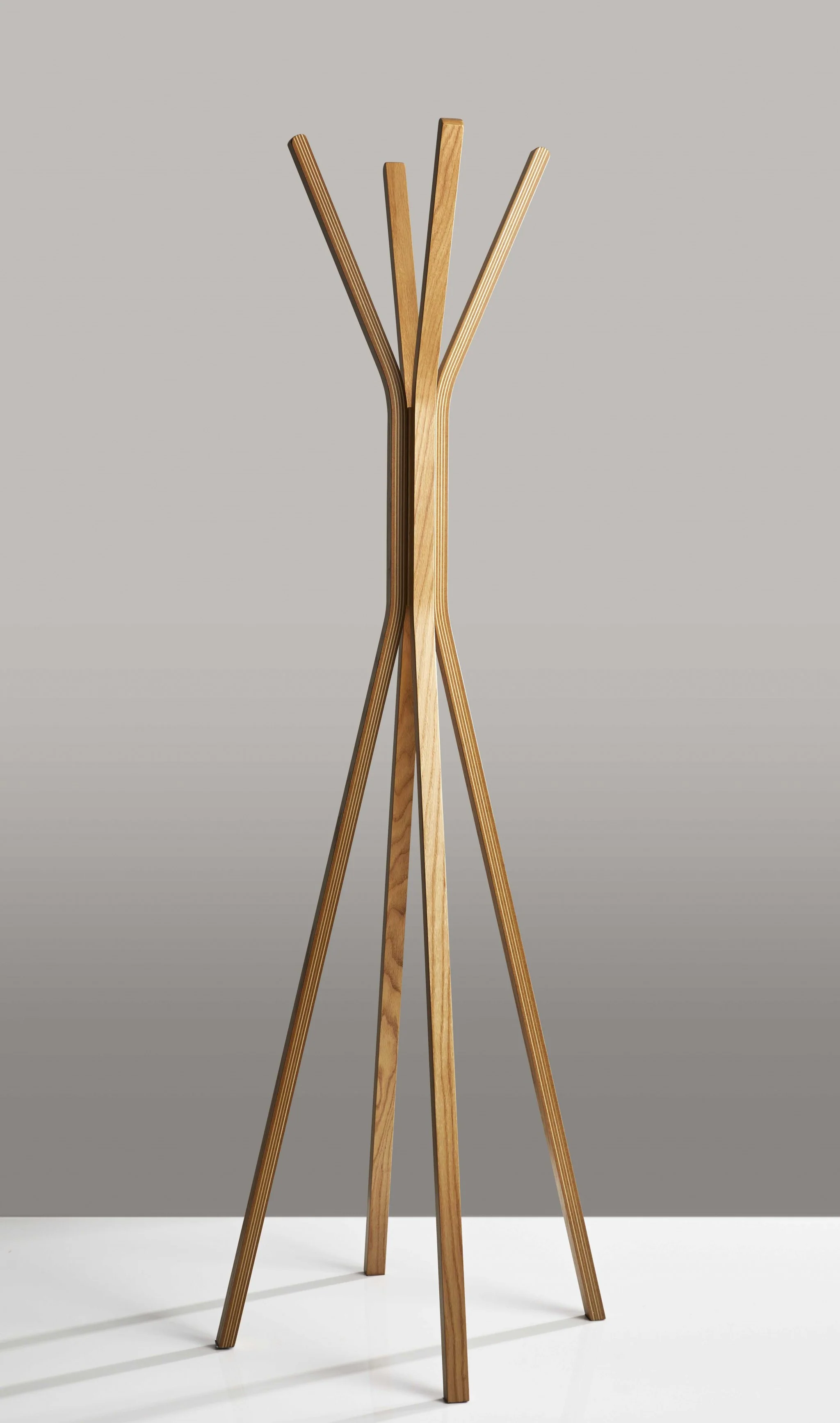 Natural  Coat Rack By Homeroots - Image 3