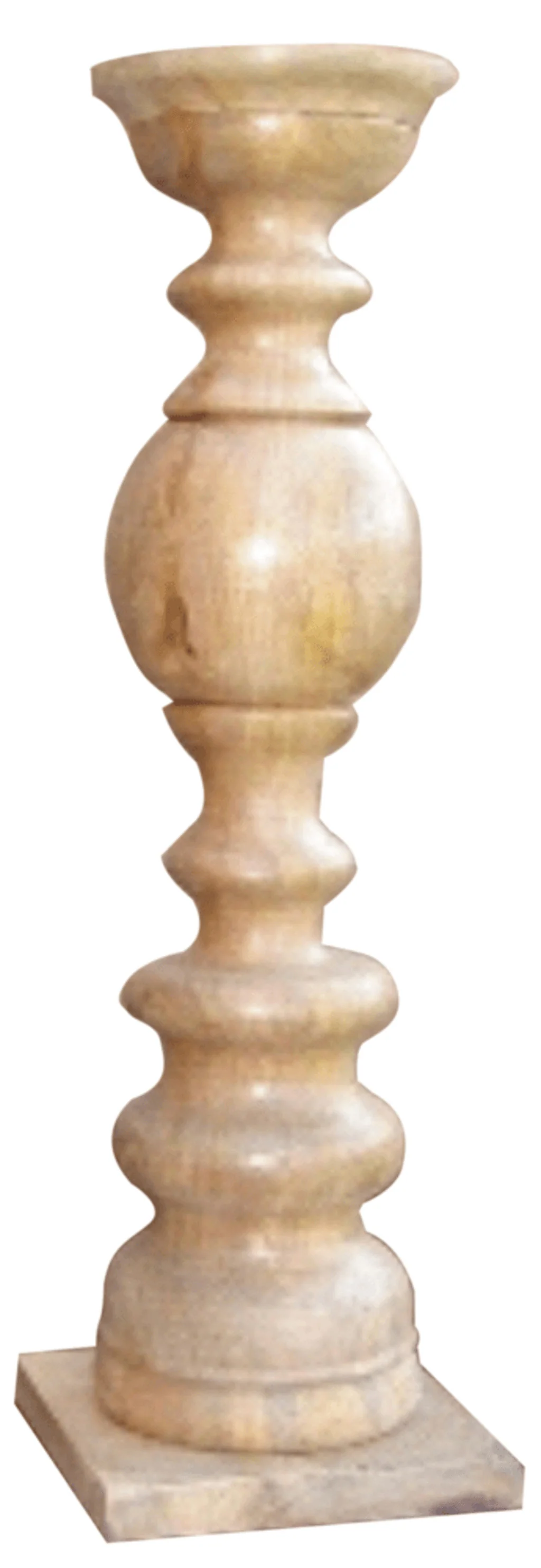 Natural Floor Solid Wood Candle Holder By Homeroots - Image 2
