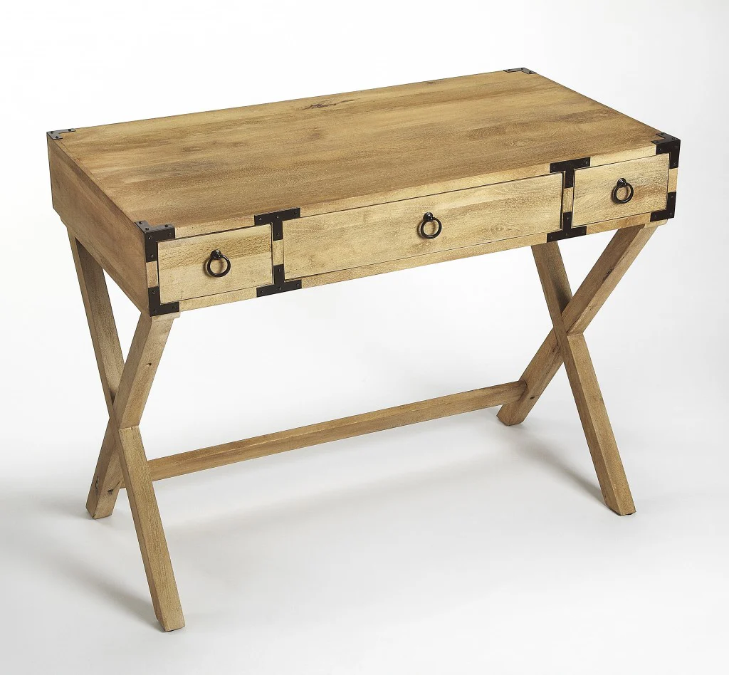 Natural Mango Writing Desk By Homeroots - Image 3