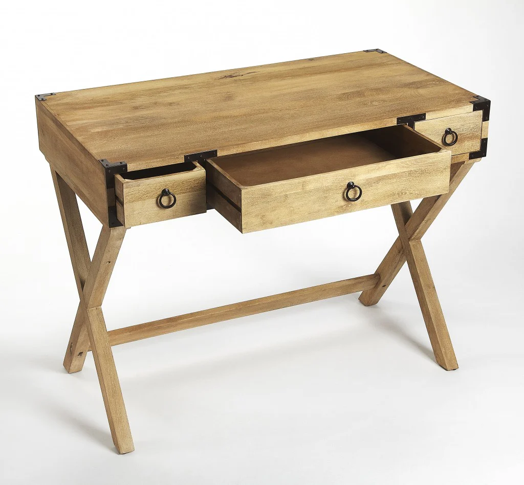 Natural Mango Writing Desk By Homeroots - Image 4